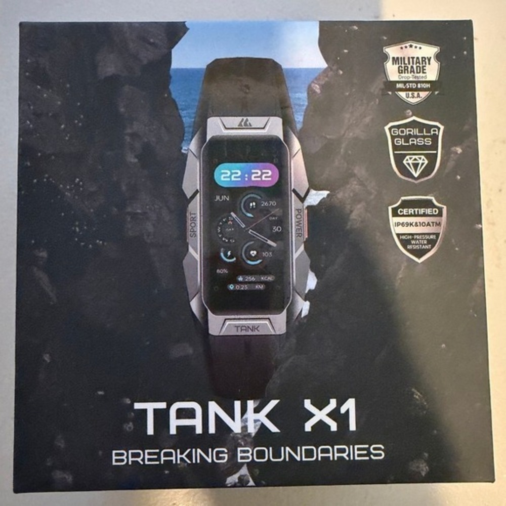 KOSPET TANK X1 Smartwatch Rugged Military Grade AMOLED IP69K 10ATM Waterproof